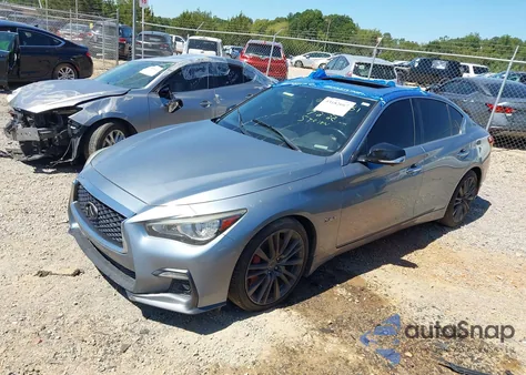 2018 Infiniti Q50 3.0T Red Sport 400 from USA, damaged, VIN JN1FV7AP4JM460551